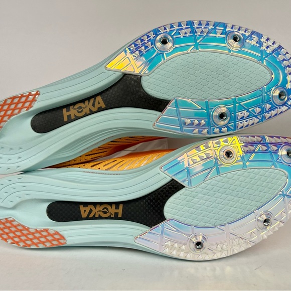 Hoka Cielo X LD Radiant Yellow Camellia Spike Track Shoes - Picture 8 of 13